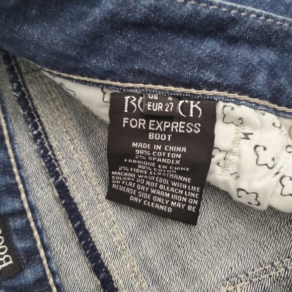 Women's Vintage Rebock for Express Stretch. Size 27 Long. 90's Y2K. - Picture 4 of 5